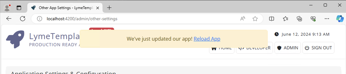 App Updated Alert