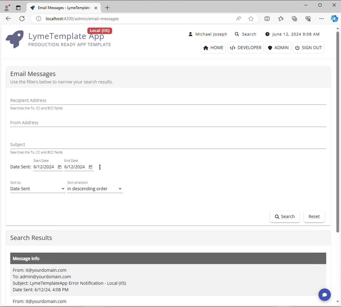 Email Messages