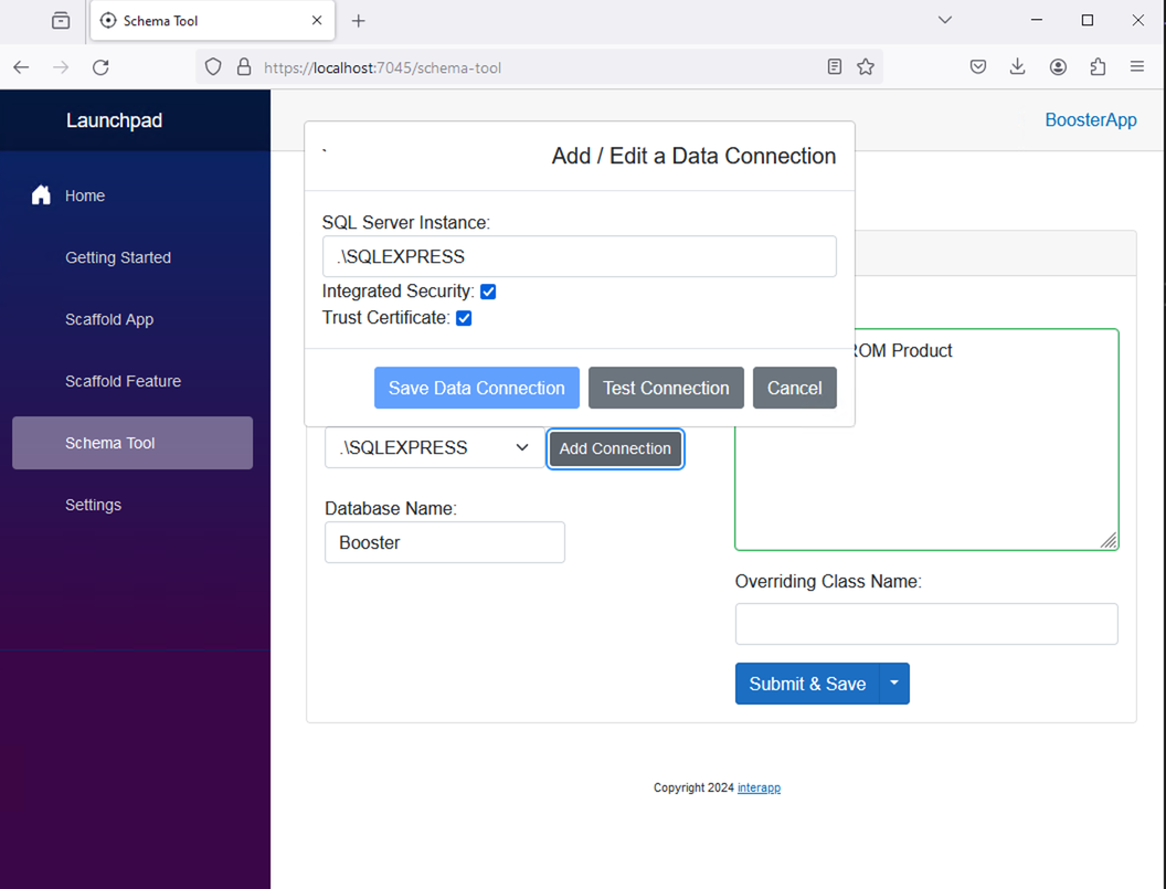 Add Data Connection Modal