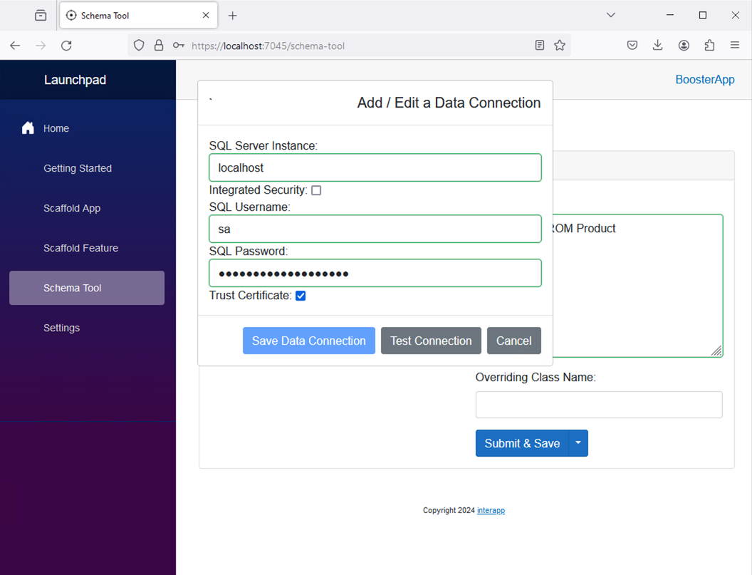 Add Data Connection Modal
