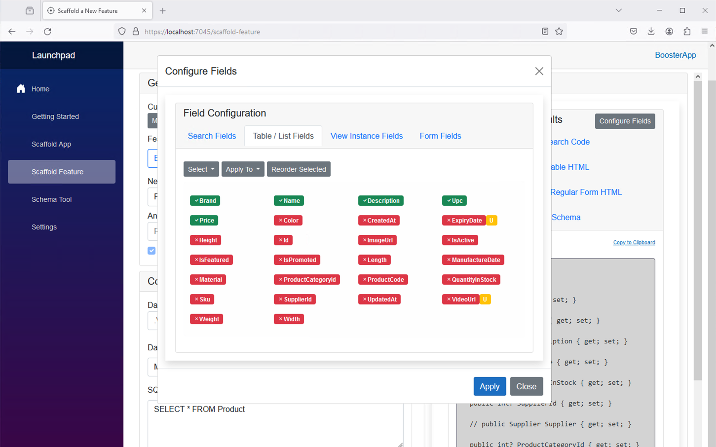 Products Schema Tool List Tab Untouched